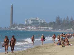 Nacktwandern am FKK-Strand von Maspalomas auf Gran Canaria